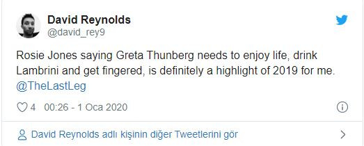 İngiliz kanalında Greta Thunberg'le ilgili cinsel espriye Twitter'da tepki - Resim: 5