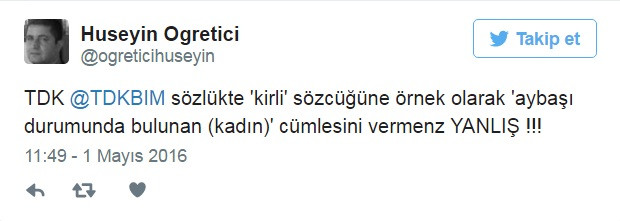 TDK regl olan kadına tanım: Kirli - Resim: 3